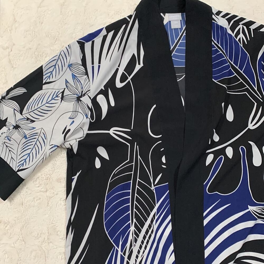 Chico’s Traveler's Women's Boho Open Kimono Size S/M - Picture 7 of 8